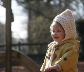 Kids Pixie Hood - Crochet Hood Hat for Kids - Chunky Crochet Hood for Children